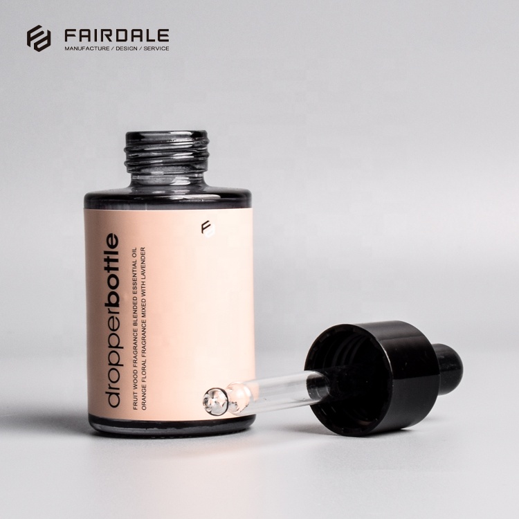 Luxury Mini Amber 30 Ml Glass Dropper Bottle Essential Oil Bottle