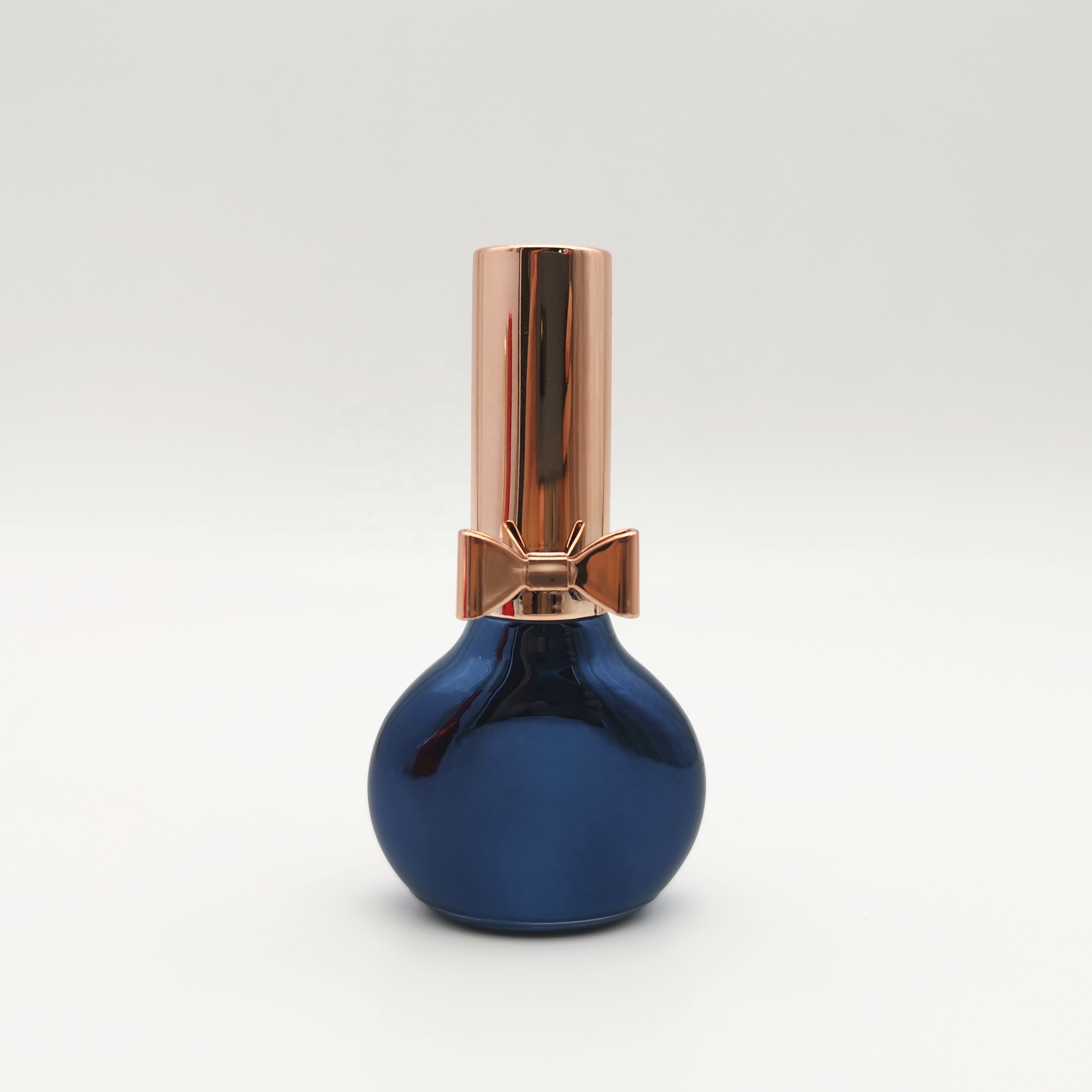 Luxury Nail Polish Empty Bottle Gold Bow Shape Cap High Quality Cheap Free Sample Children 10ml Glass Plastic Cap Personal Care