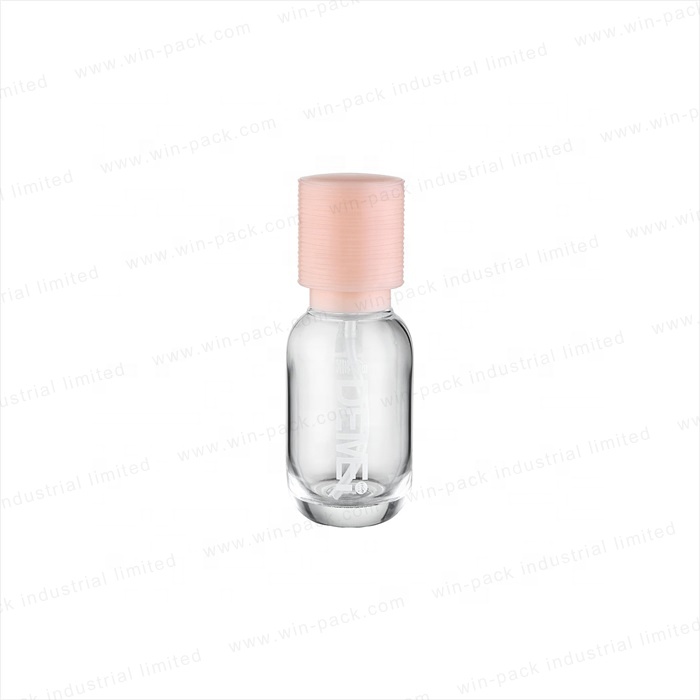 Luxury New Product Cosmetic Gradient Lotion Glass Pink Bottle with Pink Cap 50ml 110ml 140ml