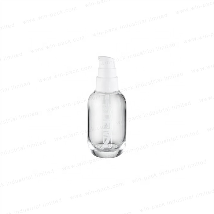 Luxury New Product Cosmetic Gradient Lotion Glass Pink Bottle with Pink Cap 50ml 110ml 140ml