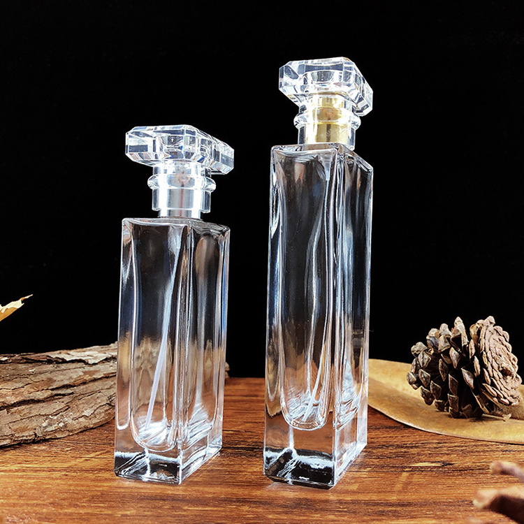 Luxury Perfume Bottle 100ml Empty Clear Refillable Parfum flaschen Perfume Bottles With Spray Applicator