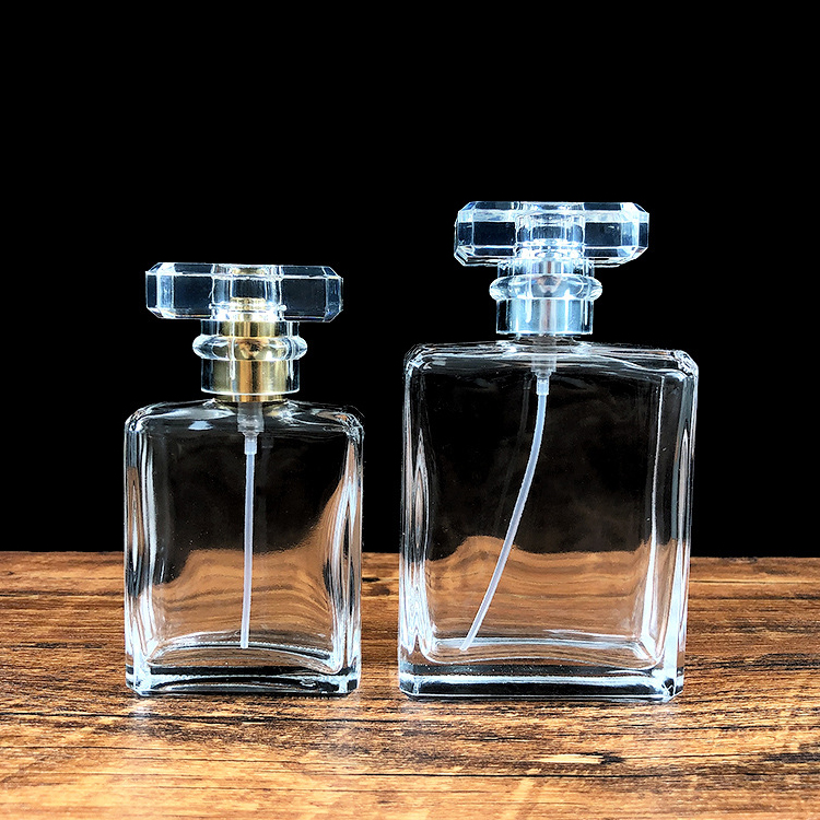 Luxury Perfume Bottle 100ml Empty Clear Refillable Parfum flaschen Perfume Bottles With Spray Applicator