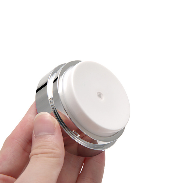 Luxury Personal Care Cream Acrylic Material Cosmetic Containers and Packaging Airless Jar