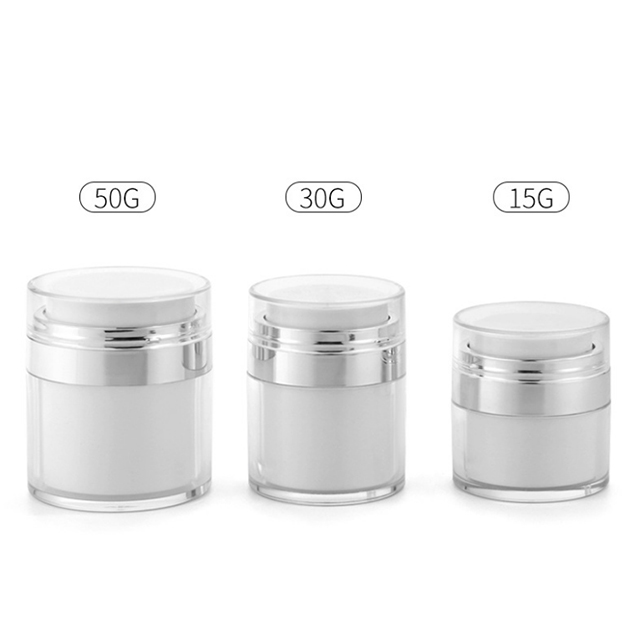 Luxury Personal Care Cream Acrylic Material Cosmetic Containers and Packaging Airless Jar