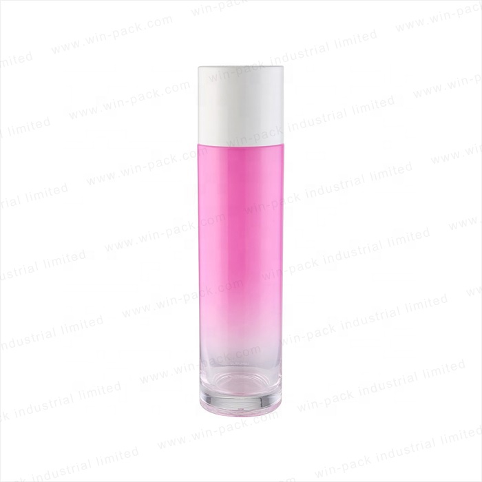 Luxury Pink Color New Design Cosmetic 200ml Lotion Pump Glass Bottle for Face Care With Factory Price