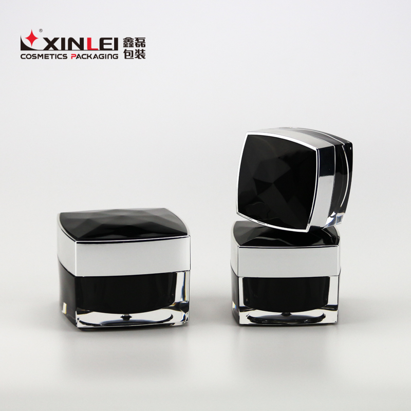 Luxury Plastic Skin Care Cream Acrylic Empty Cosmetic Jar 50g