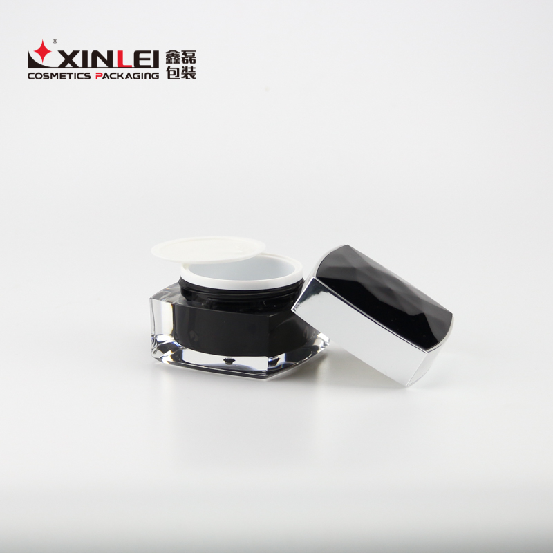 Luxury Plastic Skin Care Cream Acrylic Empty Cosmetic Jar 50g