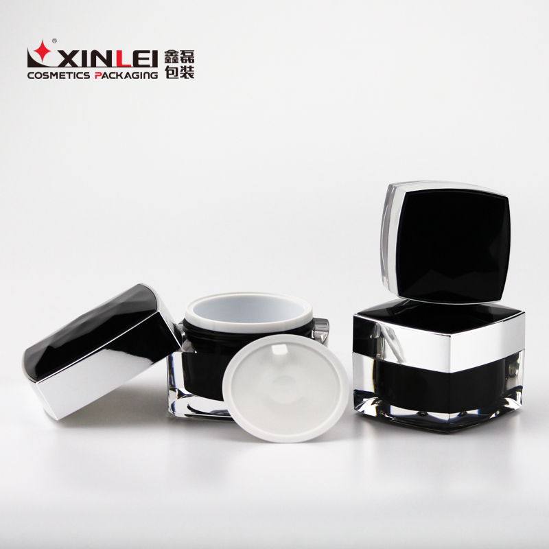 Luxury Plastic Skin Care Cream Acrylic Empty Cosmetic Jar 50g