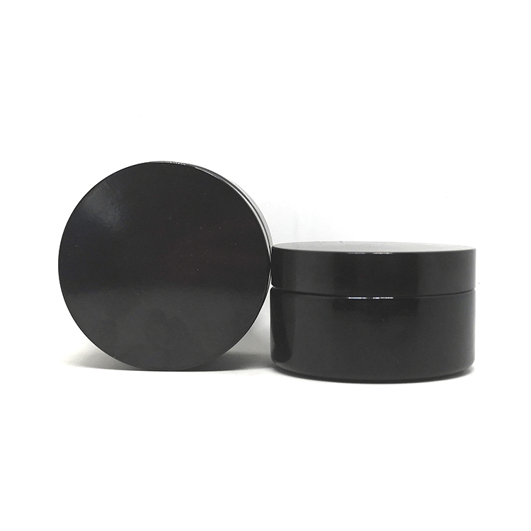 Luxury Pots en verre 50 ml Cosmetic Packaging Round UV violet glass Container Cream fancy Glass Jar With Lid
