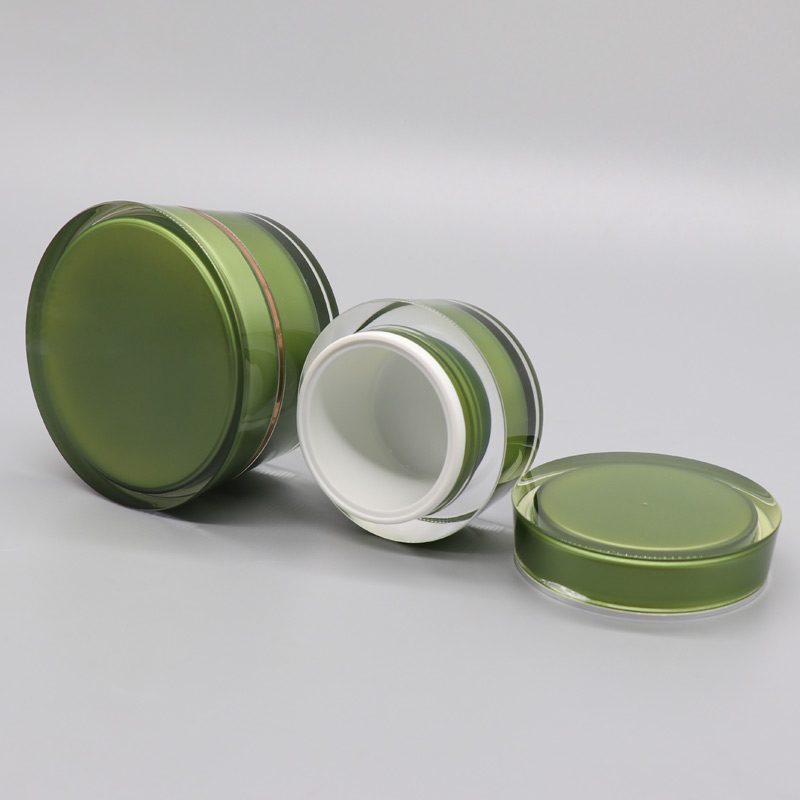 Luxury Private Custom Purple Spray Painted Cute Cosmetic Set Containers 15g Eye Cream Jar