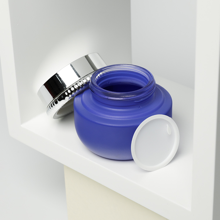 Luxury Purple Cream Jar Cosmetics Container Empty Body Cream Jars For Cream Cosmetics