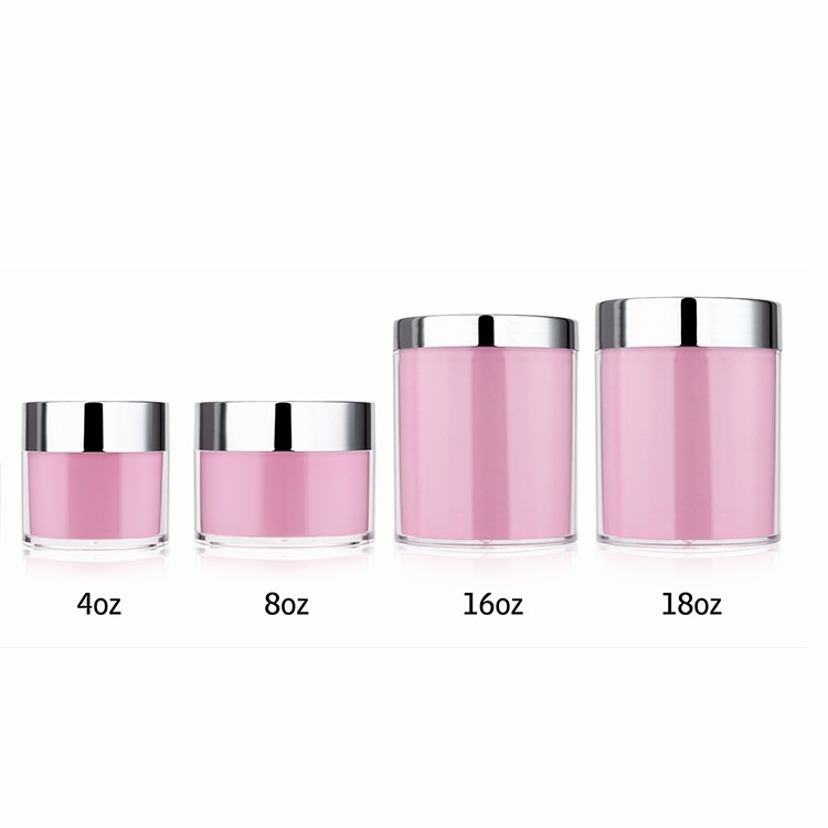 Luxury Quality 0.5Oz Empty Makeup Acrylic Powder Container For Make-Up Cream