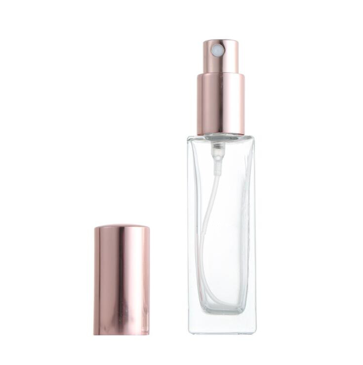 Luxury Rectangular Wholesale Luxury 15ml 30ml 100ml Clear Empty Square Shaped Glass Spray Perfume Bottle