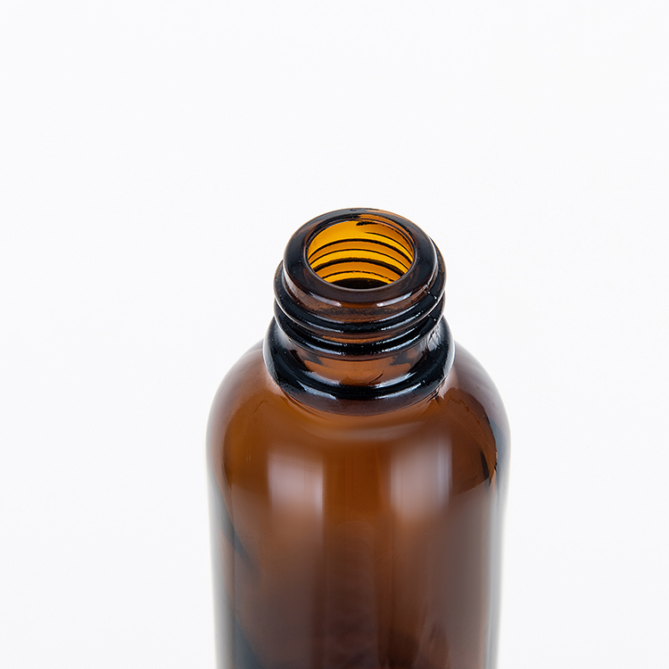 Luxury Round Brown Blue Green Essential Oil Bottle 1oz 5ml 10ml 30ml Serum Packaging Glass Dropper Bottle 50ml 100ml