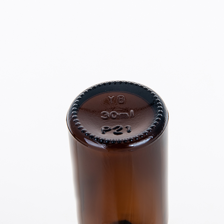 Luxury Round Brown Blue Green Essential Oil Bottle 1oz 5ml 10ml 30ml Serum Packaging Glass Dropper Bottle 50ml 100ml