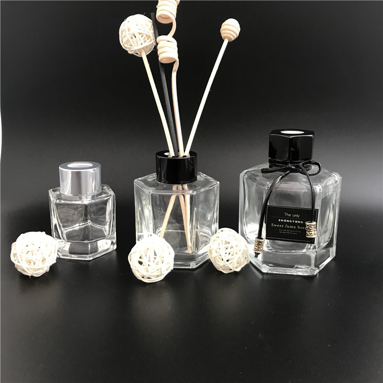 Luxury Round Gold Amber Matte Black Crystal Fragrance Empty 50Ml 100Ml 150Ml 200Ml Aroma Reed Diffuser Glass Diffuser Bottle