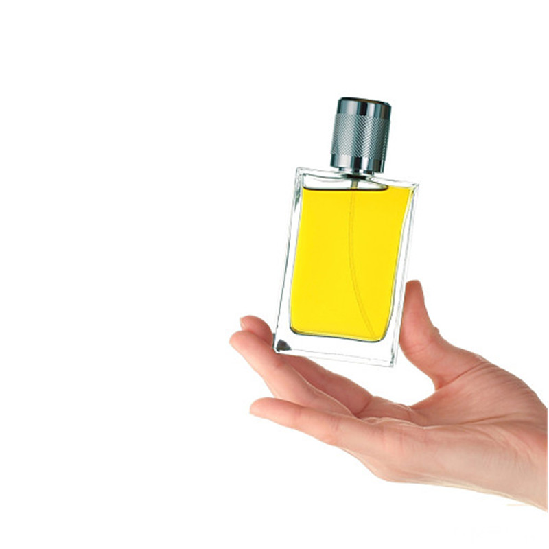 Luxury Screw top empty 60ml Square glass perfume spray bottle for perfume glass bottle