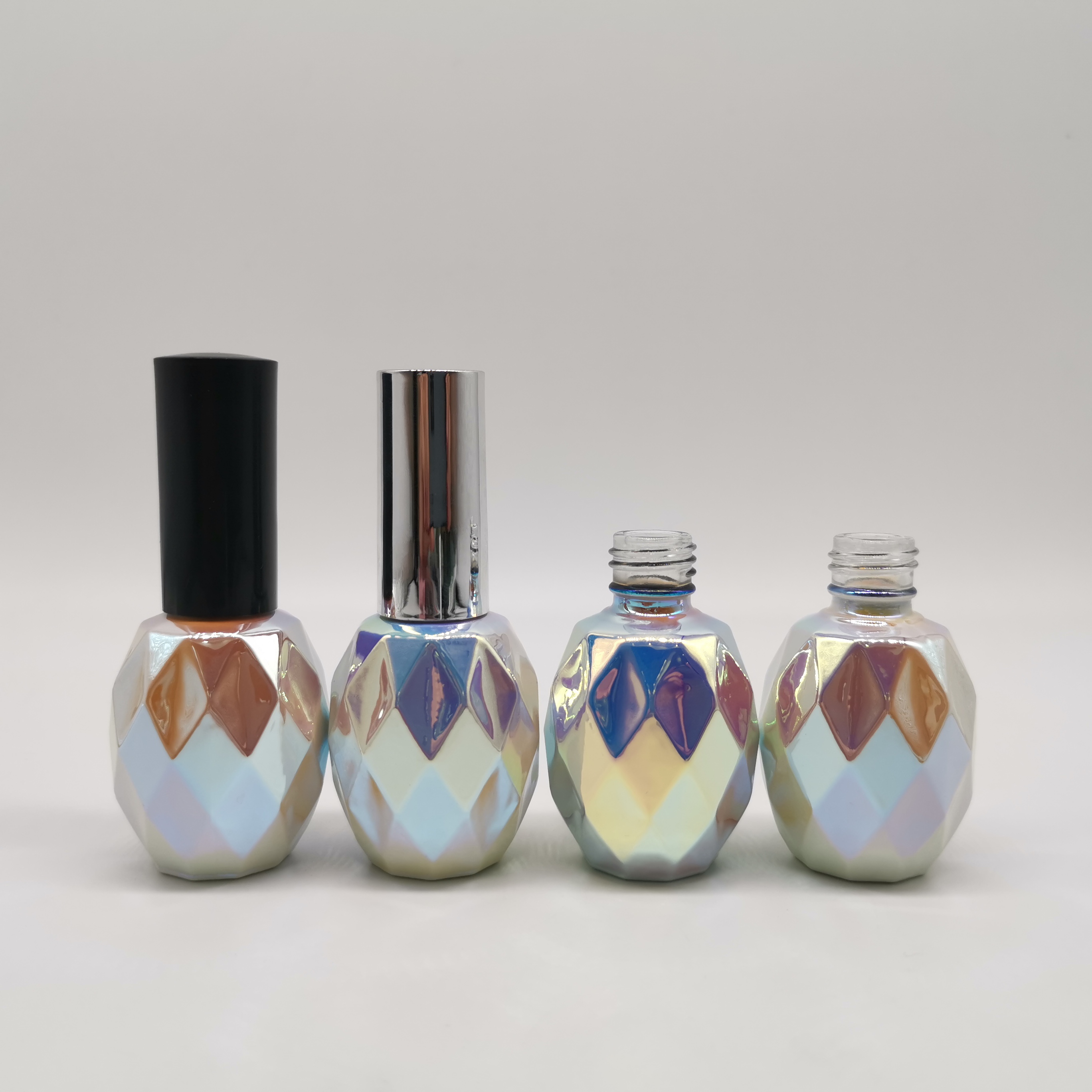 Luxury Shiny Nail Polish Gel Bottle Wholesale Glass Plastic Cap Personal Care Cap with Brush Matte 15ml Customized Logo GZHY1948