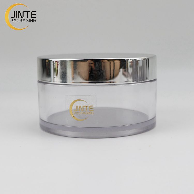 Luxury Silver Color Cosmetic Packaging Containers 1OZ 2OZ 3OZ 5OZ 6OZ 8OZ Cream Jars With Metal Color Lid