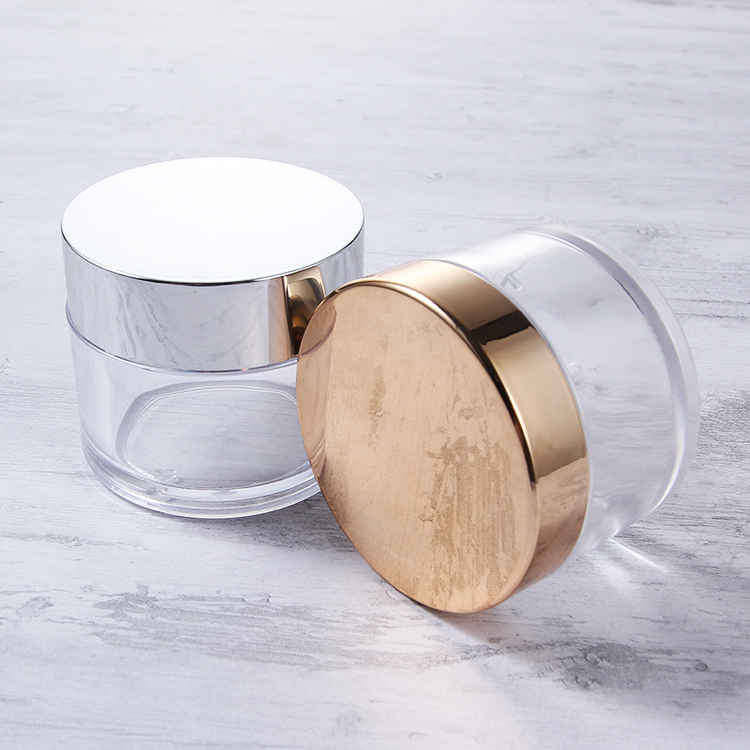 Luxury Skin Care Cream Jar 1oz 2oz 4oz 16oz with Rose Gold Lid