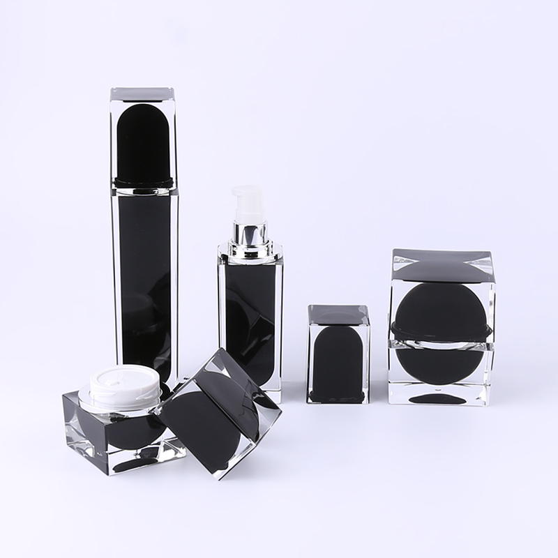Luxury Skin Care Double Wall Small Cosmetic Round Plastic Acrylic Jar Container blue black 20 ml 30ml 70ml 500ml 200g