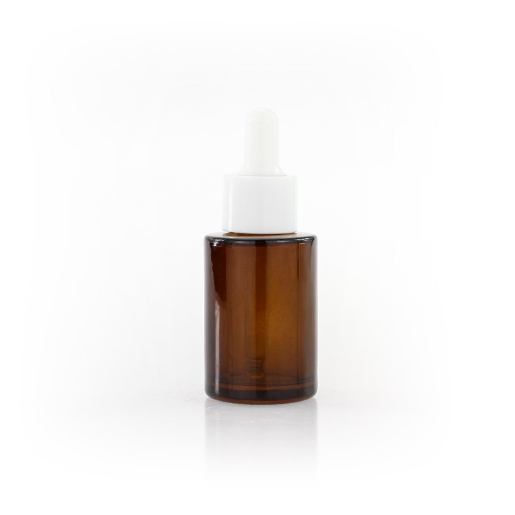 Luxury Skin Care Packaging 20 ml 30ml 40ml 50ml 60ml Empty Amber Dropper Glass Serum Bottles Set