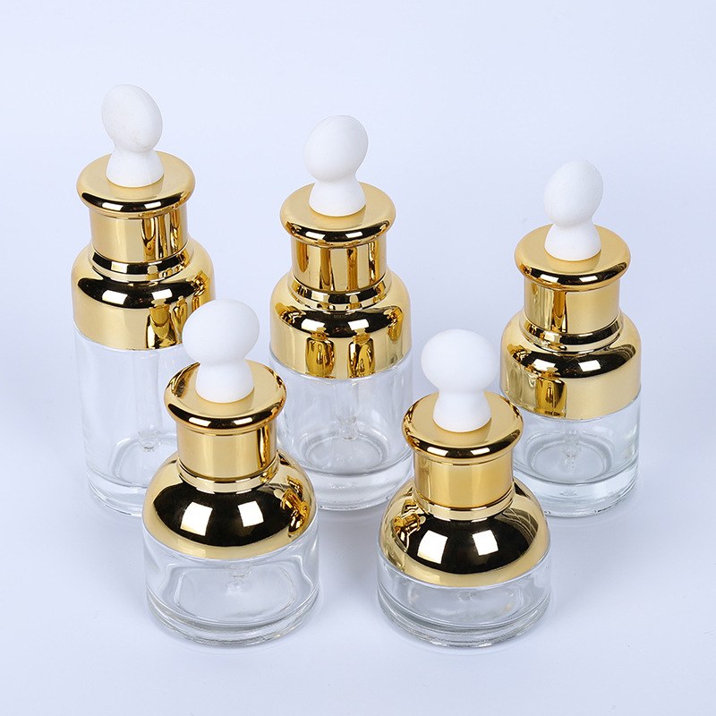 Luxury Skin Care Packaging Essential Oil 30ml Glass Bottle with Dropper