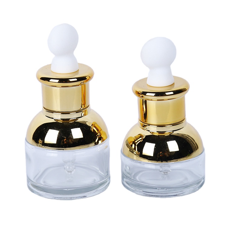 Luxury Skin care glass Serum bottles 30ml 50ml Essential Oil Dropper Bottle For Serum