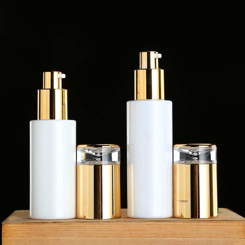Luxury Skincare Cosmetic Containers 50ml Lotion Cream Serum Glass Bottle Packaging Container for Cosmetic