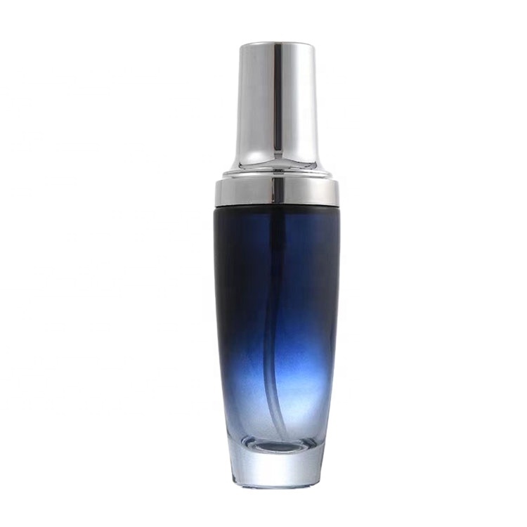 Luxury Skincare Cosmetic Glass Lotion Bottle 120ml 100ml 40ml 50g 30g Glass Jar with Screw Cap/Pump Sprayer