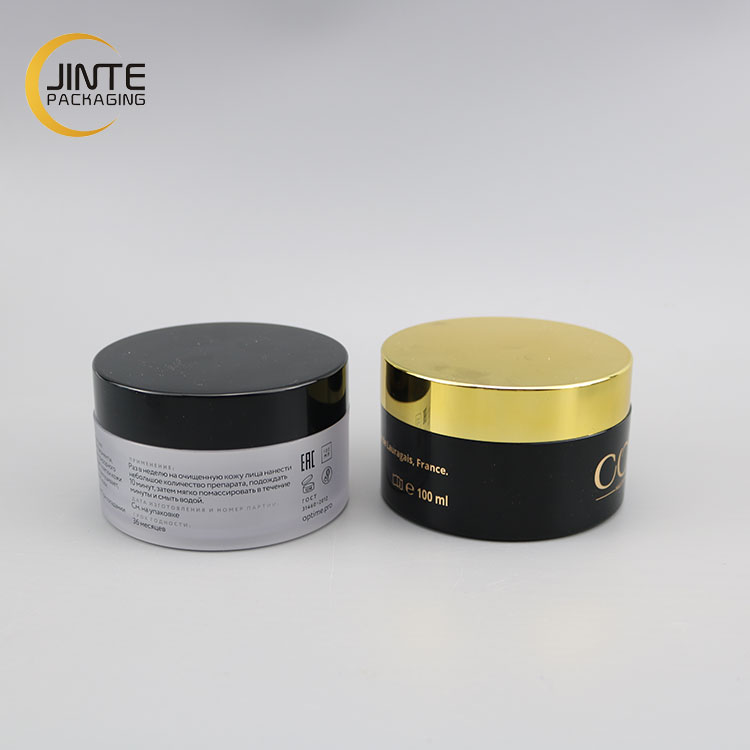 Luxury Skincare Packaging Cosmetic Cream PETG Round Jar For Cream /Tea