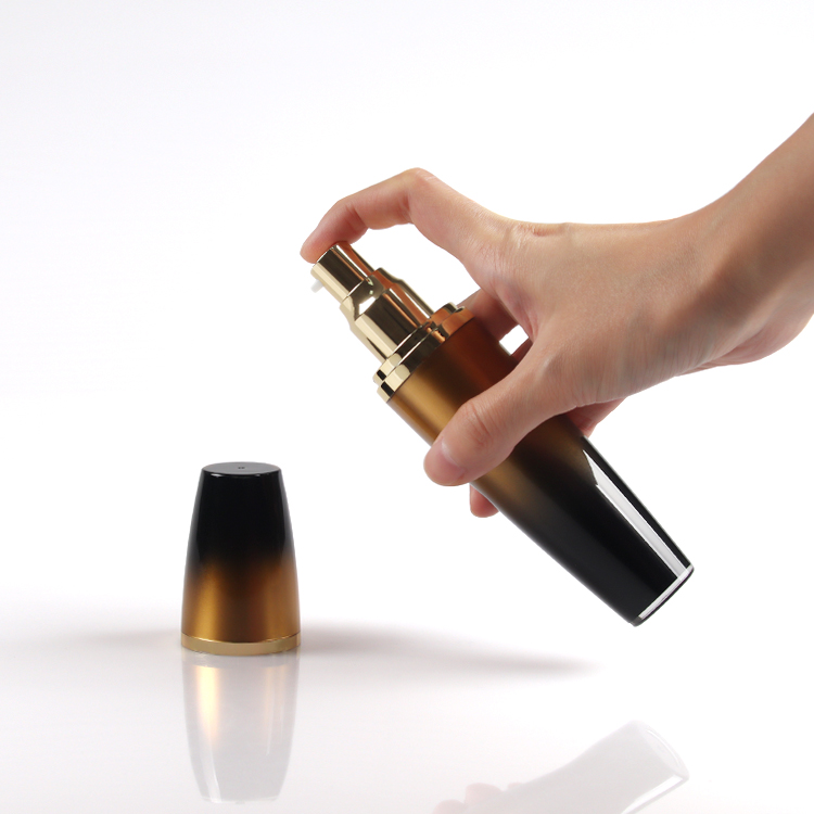 Luxury Square Acrylic Brand Packaging Plastic Empty Jar With Lid,Cosmetic Lotion Bottle