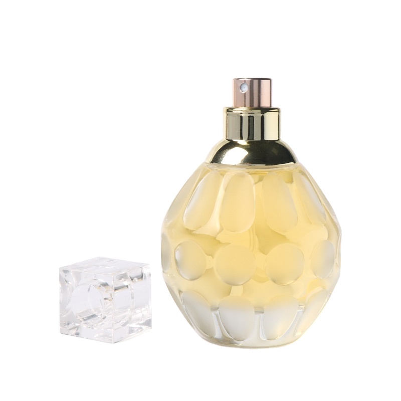 Luxury Square Flat Empty Perfume Bottles Manufacturer Glass Perfume Packaging Personal Care Clear Screw Cap Hot Stamping CN;SHN