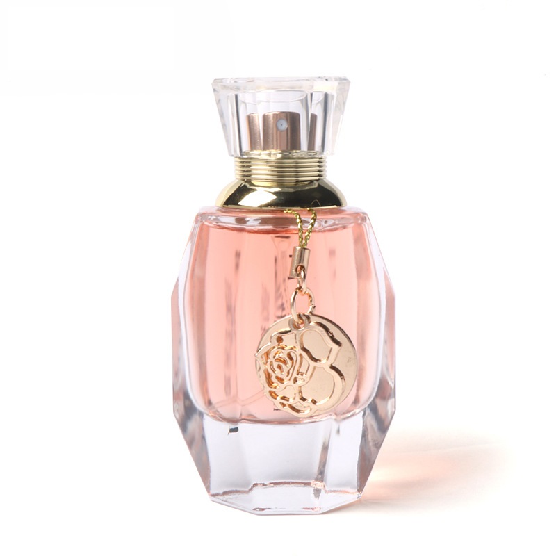 Luxury Square Flat Empty Perfume Bottles Manufacturer Glass Perfume Packaging Personal Care Clear Screw Cap Hot Stamping CN;SHN