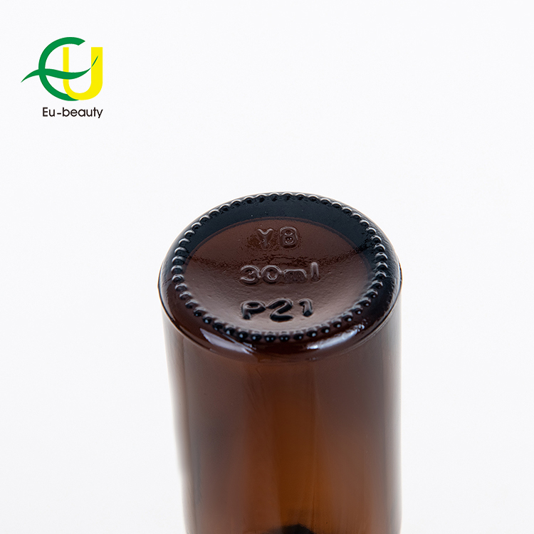 Luxury Various Size Dropper Bottles 1 oz 10ml 15ml Cosmetic Amber Glass Essential Oil Bottle 5ml 30ml With Dropper