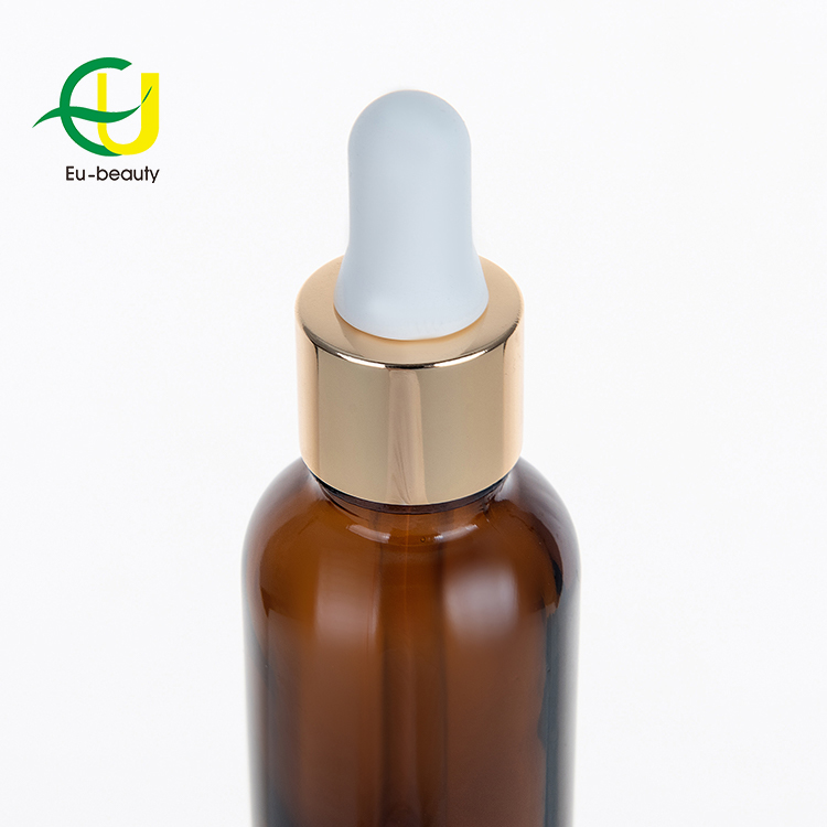 Luxury Various Size Dropper Bottles 1 oz 10ml 15ml Cosmetic Amber Glass Essential Oil Bottle 5ml 30ml With Dropper