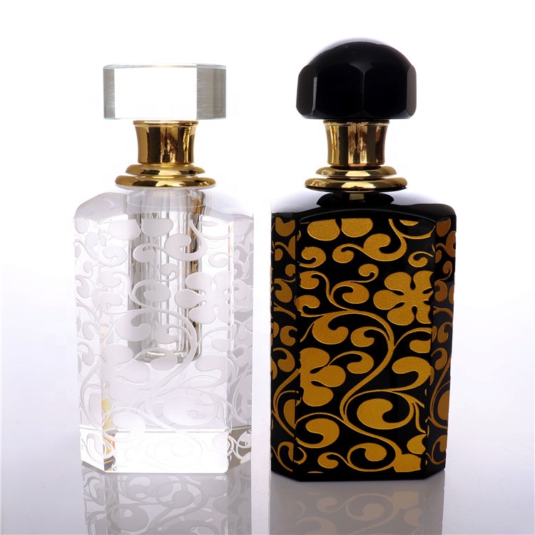 Luxury Wholesale 3ml Attar White And Gold K9 Perfume Crystal Bottle In Bulk
