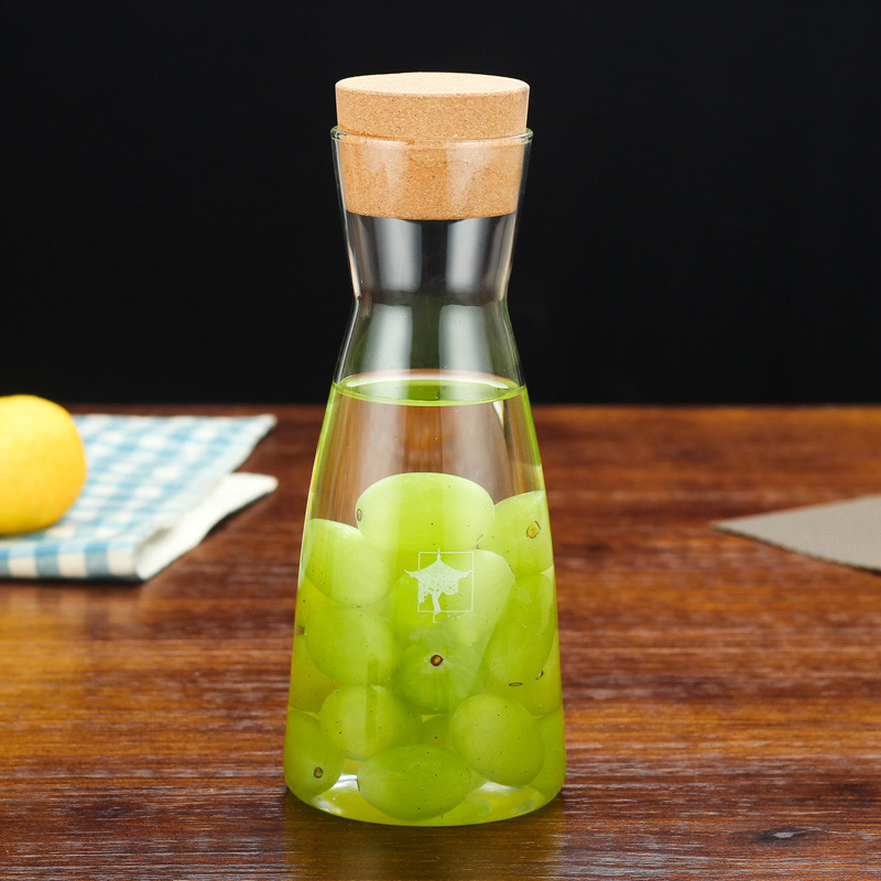 Luxury Wooden Lid High Borosilicate Glass Container Glass Jars With Wood Lid