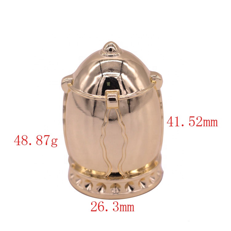 Luxury Zamac Perfume Caps Gold Perfume Cap For FEA 15mm Glass bottle