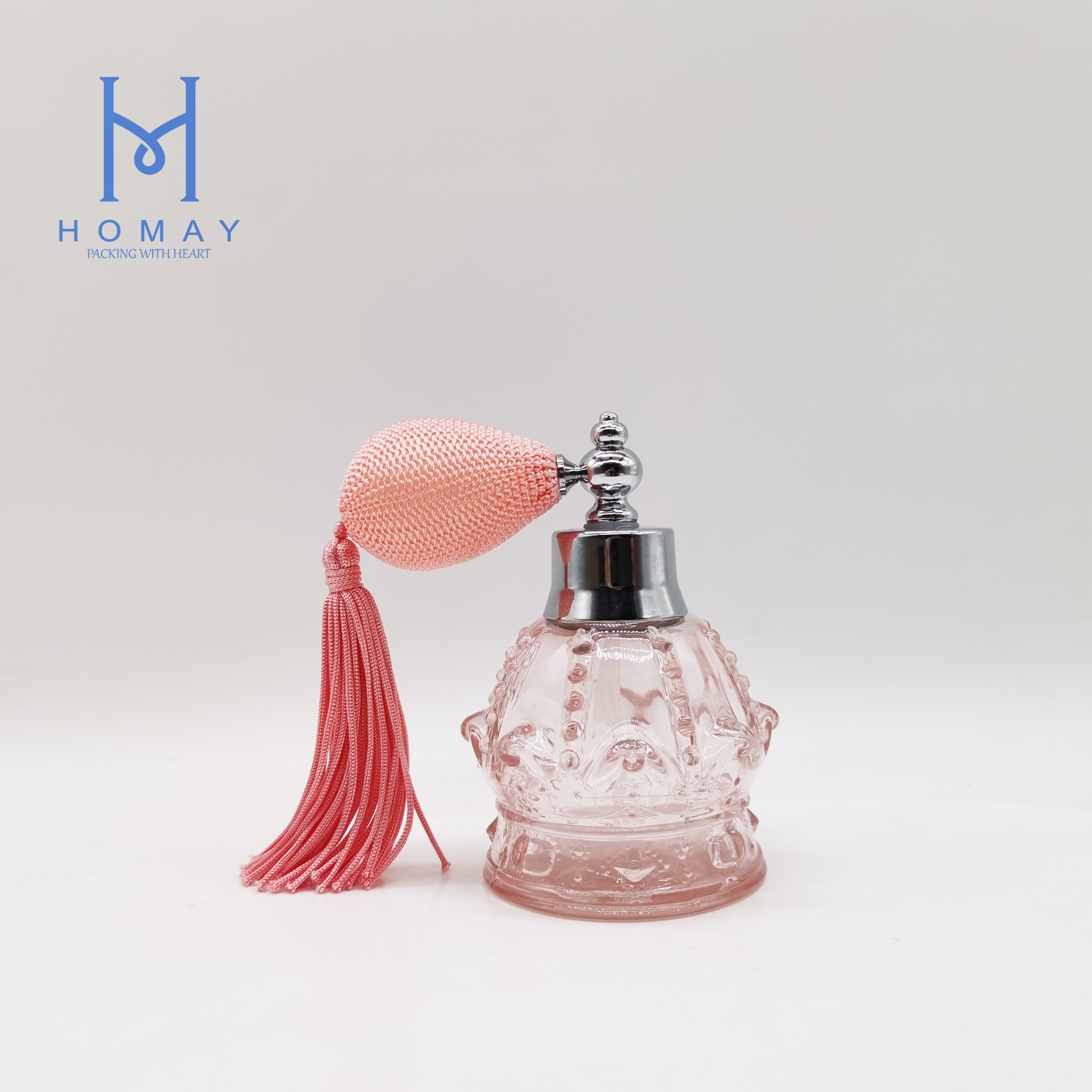 Luxury air balloon glass perfume spray bottles 80ml with airbag