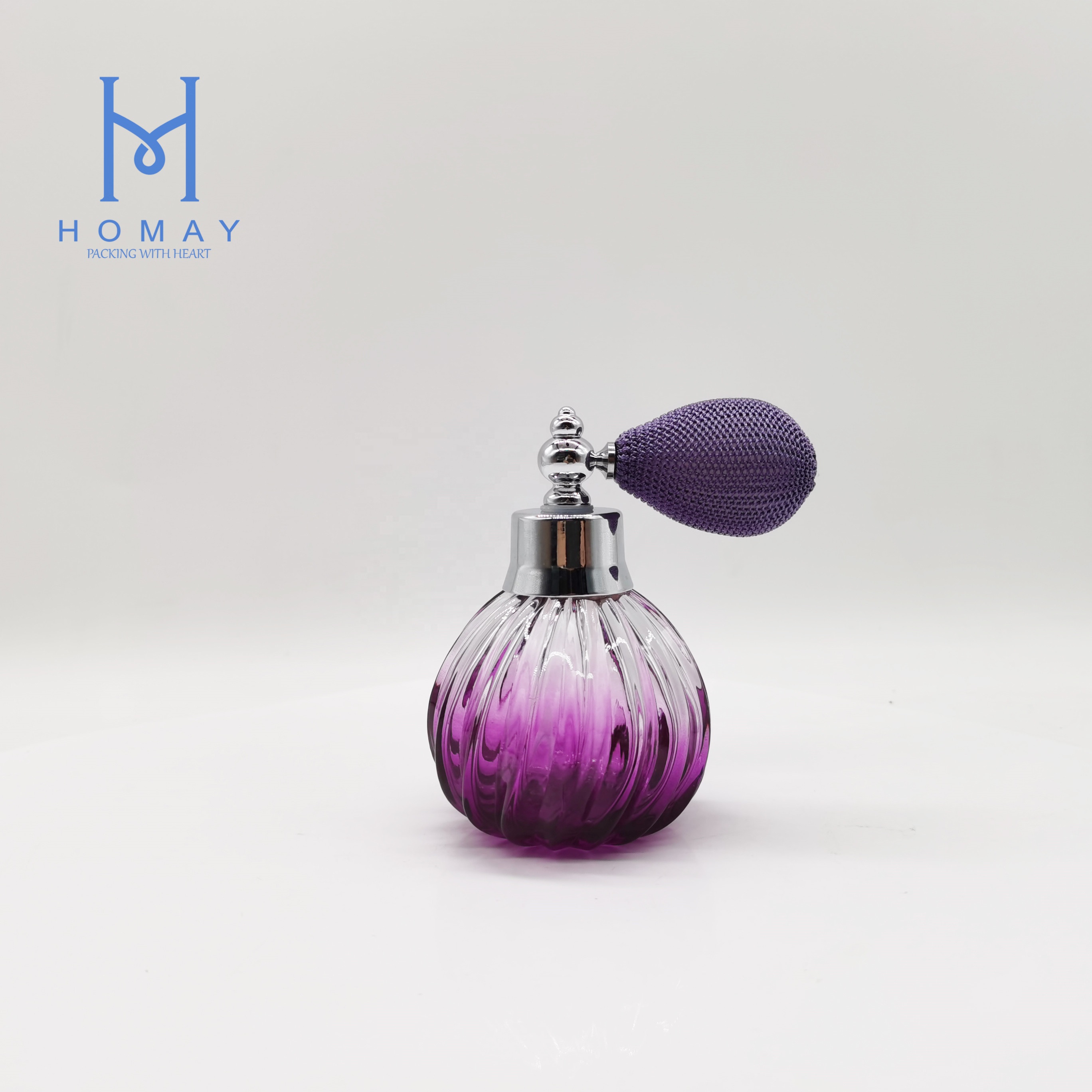 Luxury air balloon glass perfume spray bottles 80ml with airbag