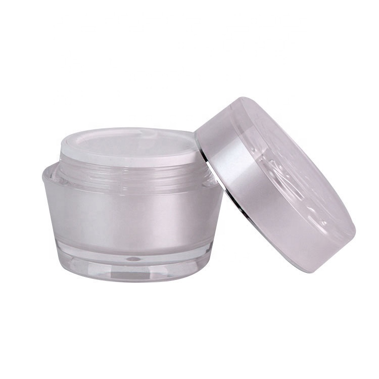 Luxury airless cosmetic jars 30g acrylic cream jar for skincare