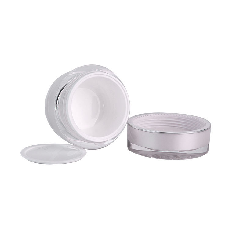 Luxury airless cosmetic jars 30g acrylic cream jar for skincare