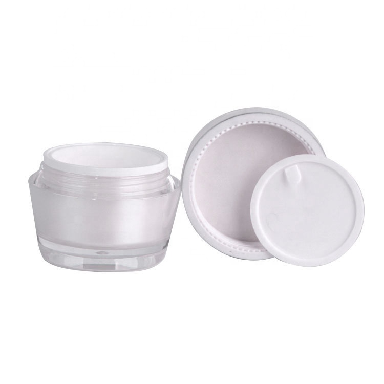 Luxury airless cosmetic jars 30g acrylic cream jar for skincare