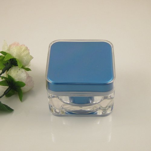 Luxury biodegradable plastic cosmetic packaging cream jar