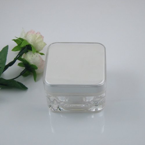 Luxury biodegradable plastic cosmetic packaging cream jar