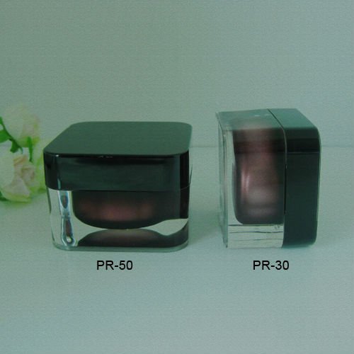 Luxury biodegradable plastic cosmetic packaging cream jar