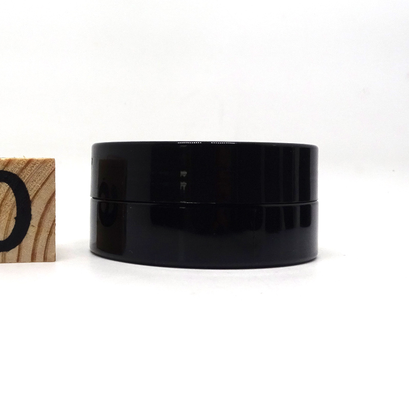 Luxury black PET screw top 1 oz 2 oz 3 oz 4 oz 8 oz cosmetic packaging plastic container