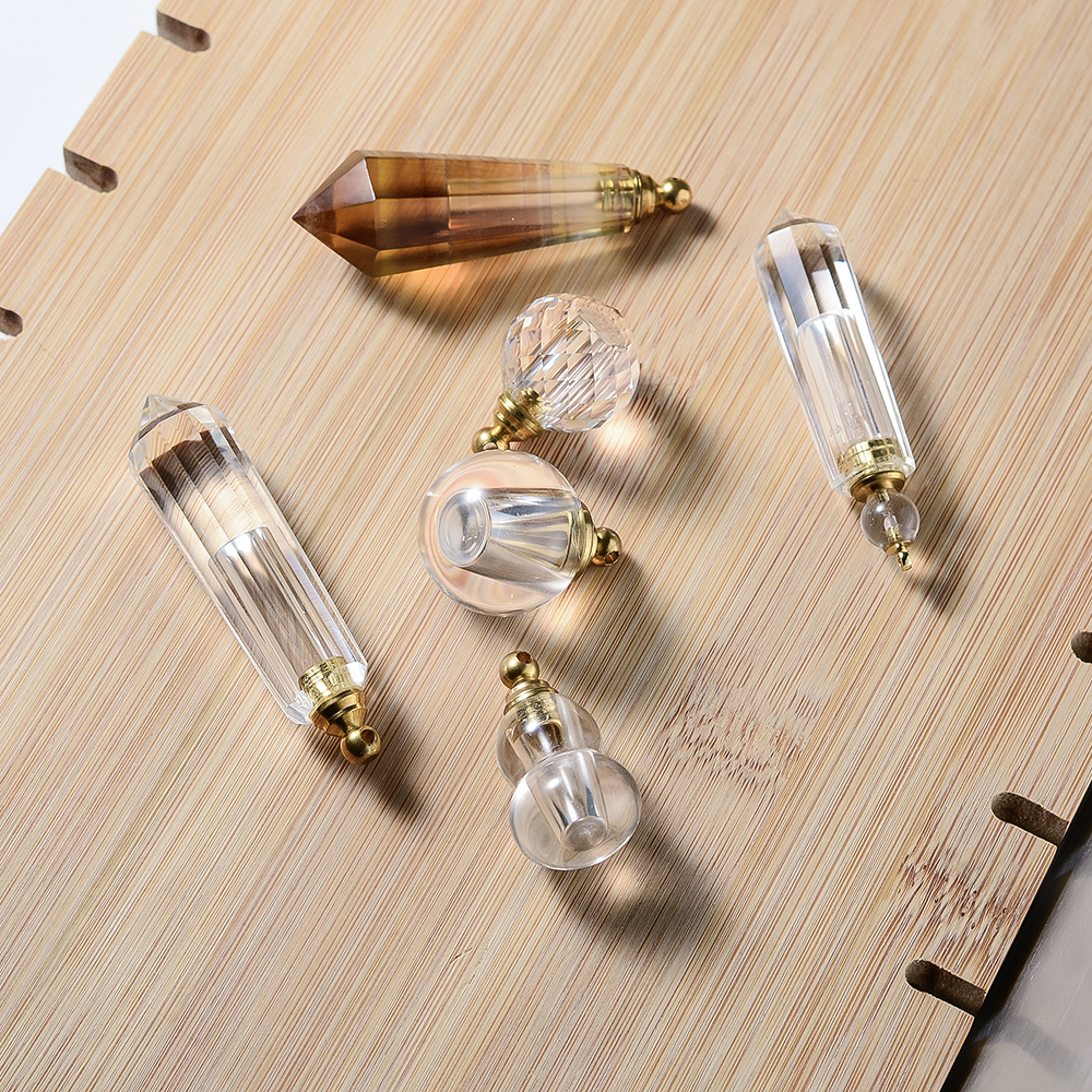 Luxury bling beautiful giant crown roller ball bohemia empty white crystal perfume oil bottle