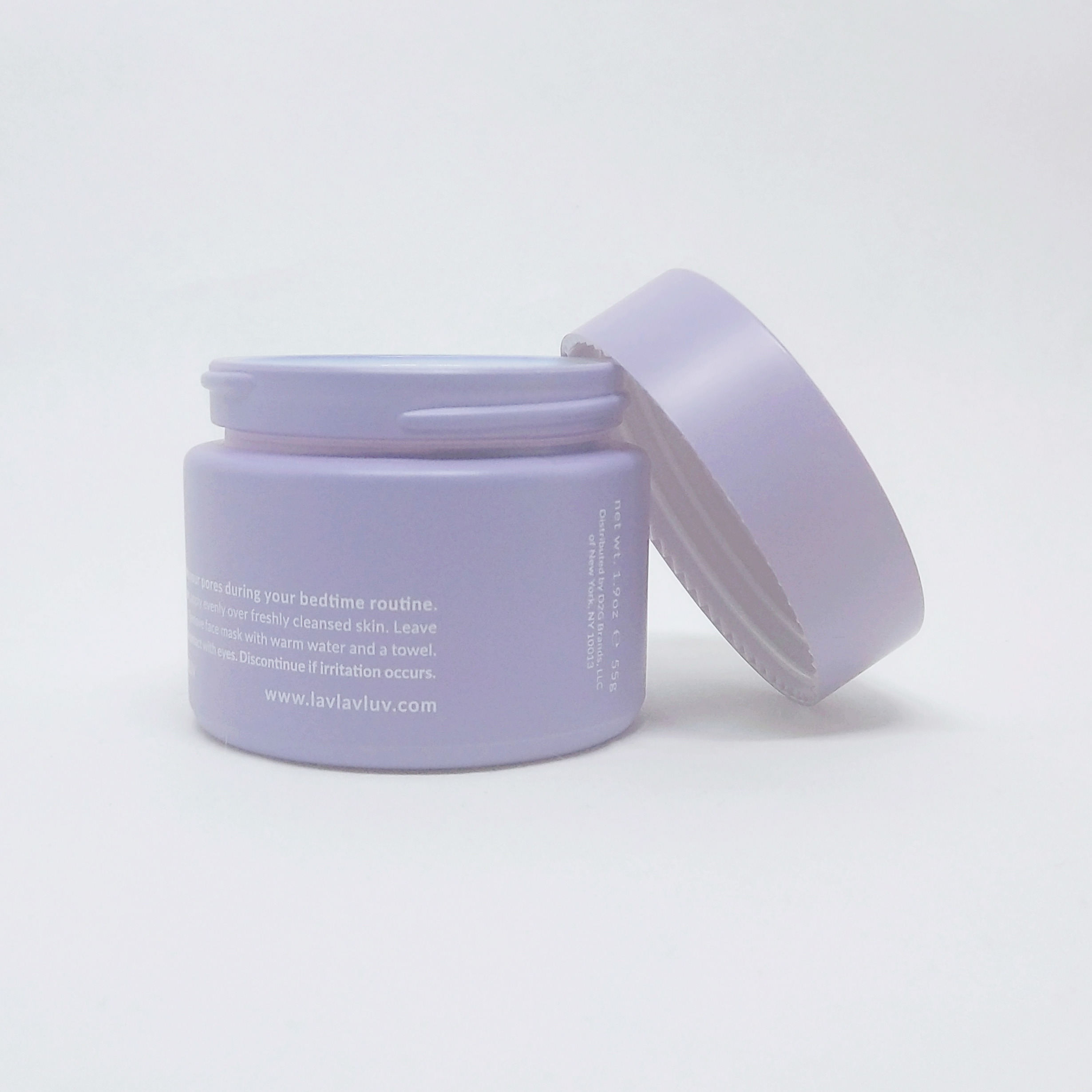 Luxury ceramic packaging 50ml matte purple opal glass jar cosmetic white porcelain jar